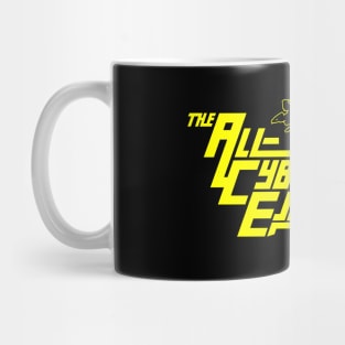 Cool 80s Inspired Robots Retro Rock Band Logo Parody Mug